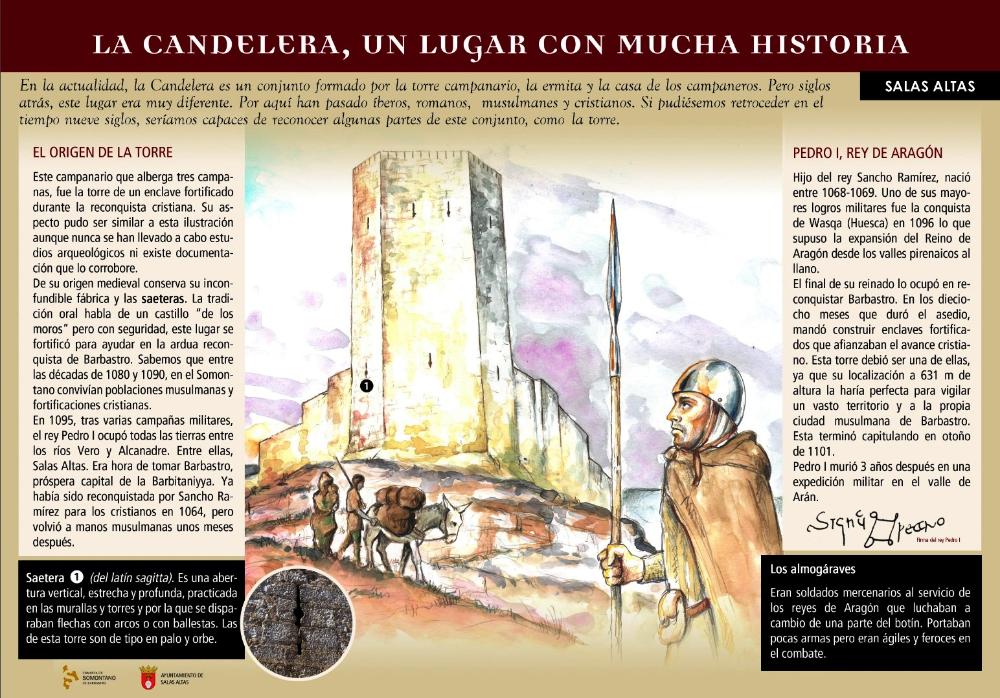 Imagen: Inauguración de la restauración del mirador de la ermita de La Candelera en Salas Altas.