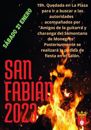 Imagen Hoguera de San Fabián en Salas Altas
