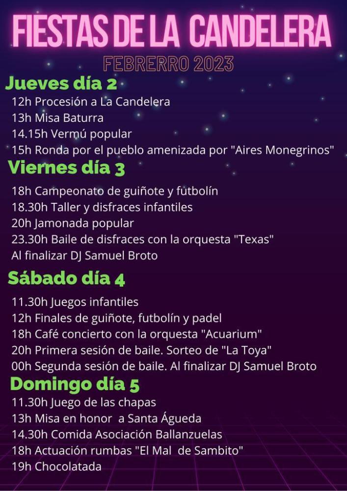 Imagen Salas Altas ya tiene preparadas sus fiestas de La Candelera 2023