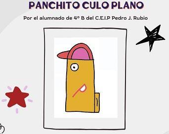 Imagen: Portada del libro Panchito culo plano, escrito por los alumnos de cuarto B de primaria del Colegio Pedro I de Huesca.