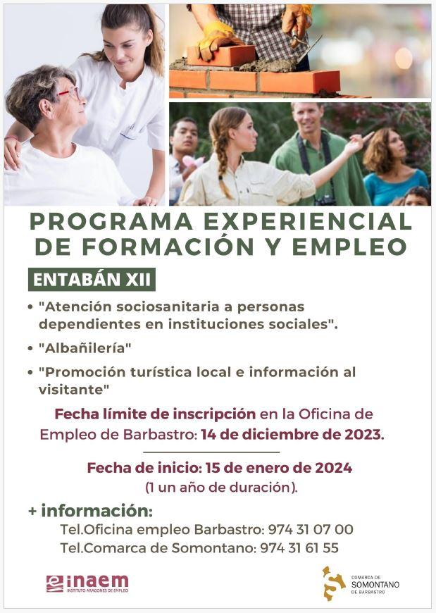 Imagen Nuevo programa de formación y empleo en la Comarca de Somontano