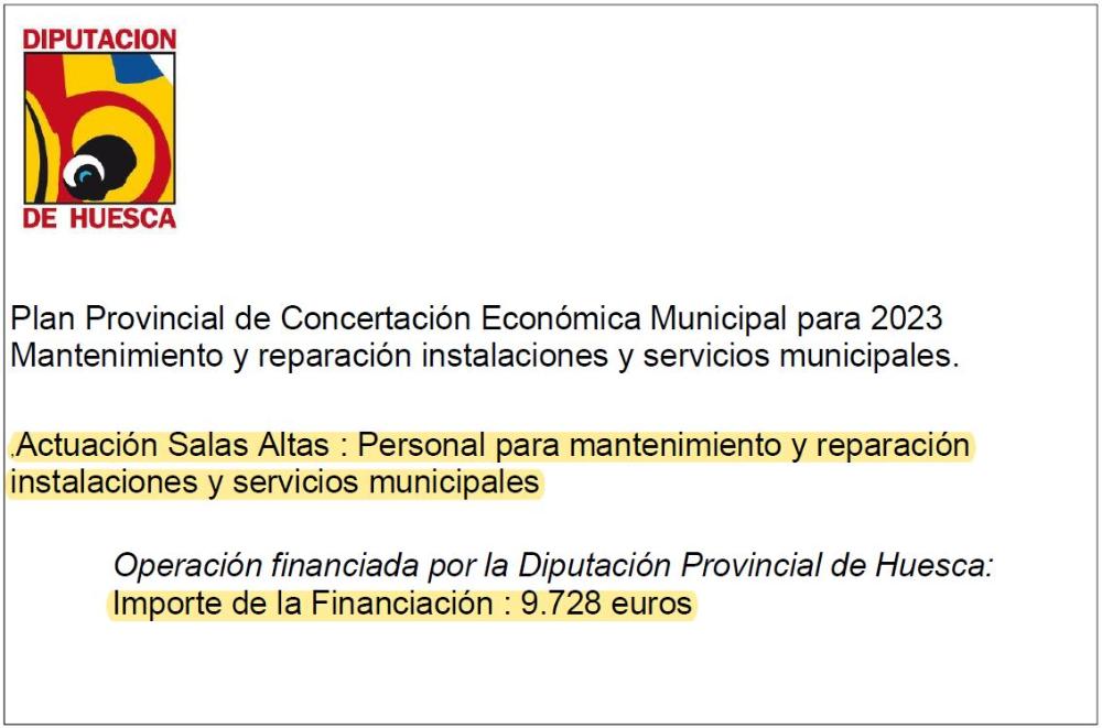 Imagen Financiación del Plan Plan Provincial de Concertación Económica Municipal para 2023.