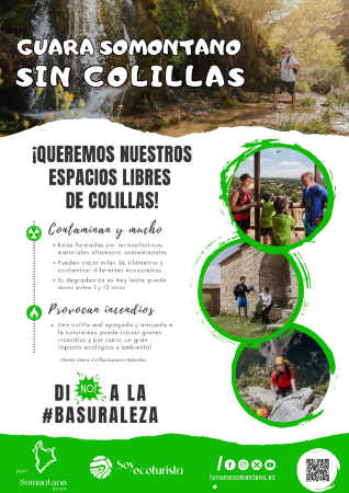 Imagen El Ayuntamiento apoya la campaña "Guara Somontano sin colillas"