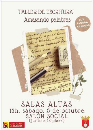 Imagen Creativo taller de escritura en Salas Altas