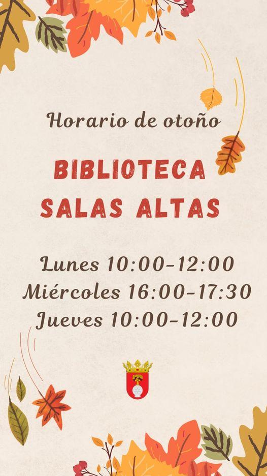 Imagen Nuevos horario de la Biblioteca Municipal durante el otoño