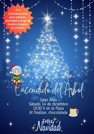 Imagen Todo preparado para el encendido del Árbol Navideño en Salas Altas