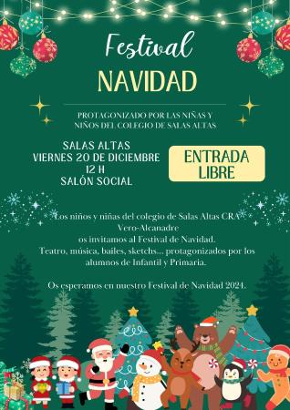 Imagen Los escolares de Salas Altas organizan un animado Festival de Navidad