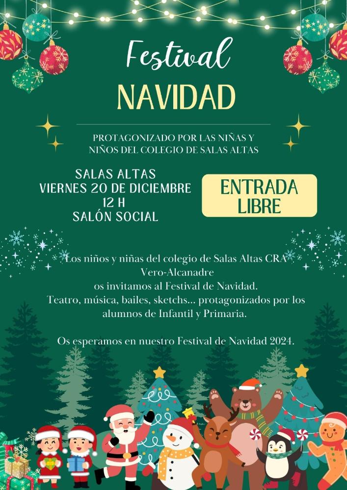 Imagen Los escolares de Salas Altas organizan un animado Festival de Navidad
