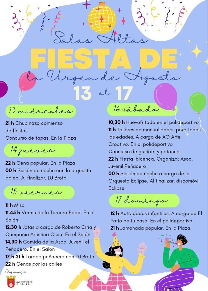 Imagen Todo preparado en Salas Altas para la celebración de sus Fiestas en Honor a La Asunción de la Virgen