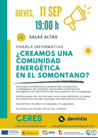 Imagen Charla informativa sobre las Comunidades Energéticas en Salas Altas