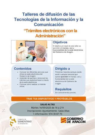 Imagen Taller de uso de móvil y ordenador en Salas Altas