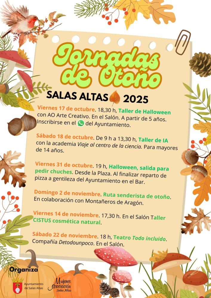 Imagen Programados seis actos para las Jornadas de Otoño de Salas Altas