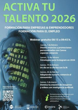 Imagen Abiertas las inscripciones para los Talleres de "Activa tu talento"