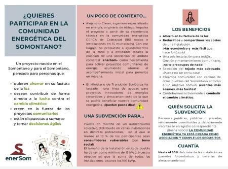 Imagen Posible creación de una comunidad energética en Salas Altas