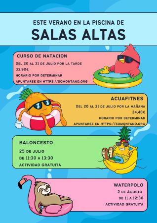 Imagen Salas Altas ofrece cuatro actividades en las piscinas municipales