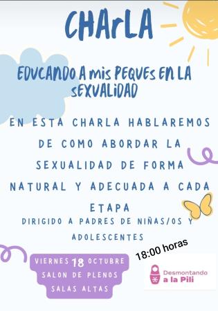 Imagen Charla. Educando a mis peques en la sexualidad