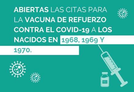 Imagen Abiertas las citas de la dosis de refuerzo contra el COVID-19 para los...
