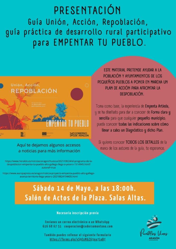 Imagen: Presentación de la Guía del CEDER y de Pueblos Vivos.